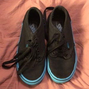 Kids’ Black & Blue Vans (size 13)